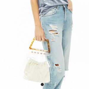 Transparent Tort Trapezoid Handbag